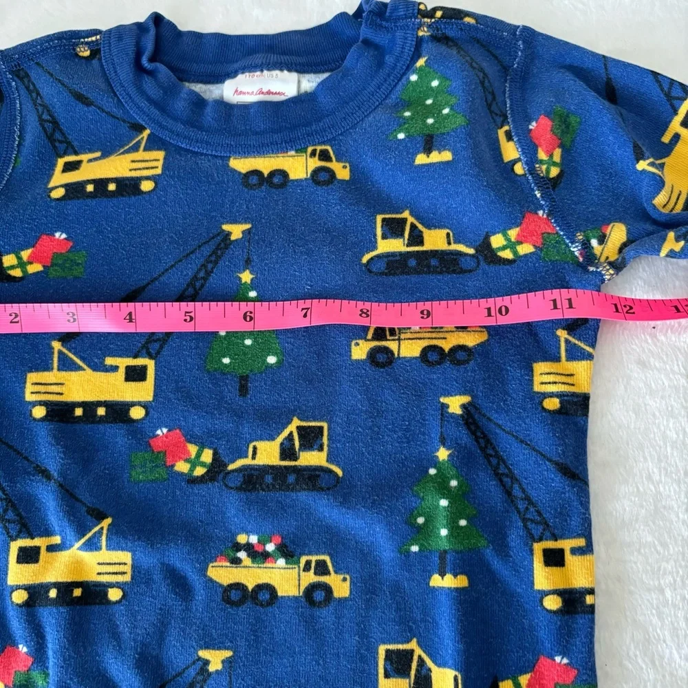 Hanna Andersson Christmas Pajama Top size 5, Blue